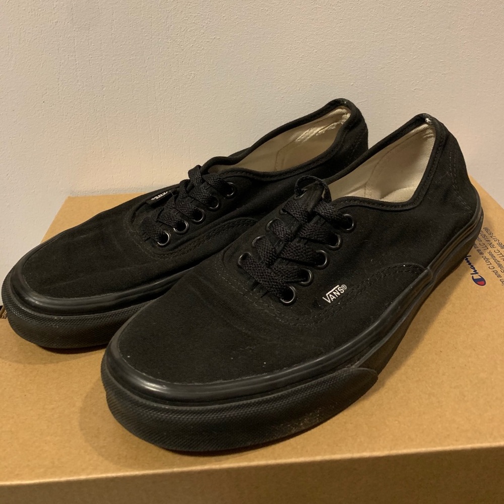 Authentic style vans slip on lace up canvas